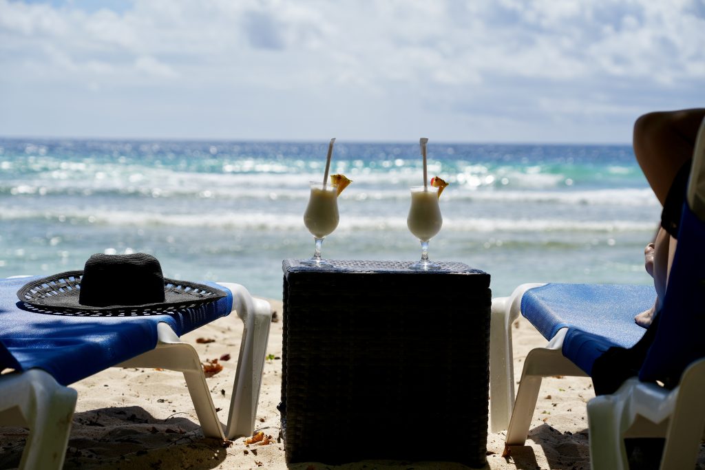Beach with Pina Colada