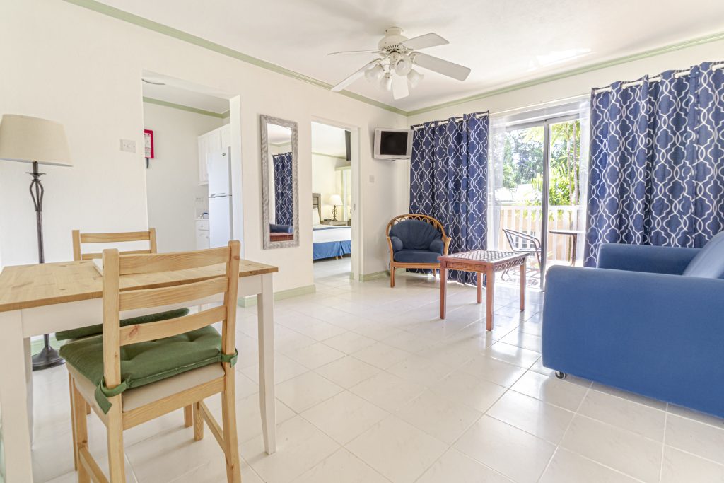 One Bedroom Suite Two Twin Beds Living Room and Kitchenette