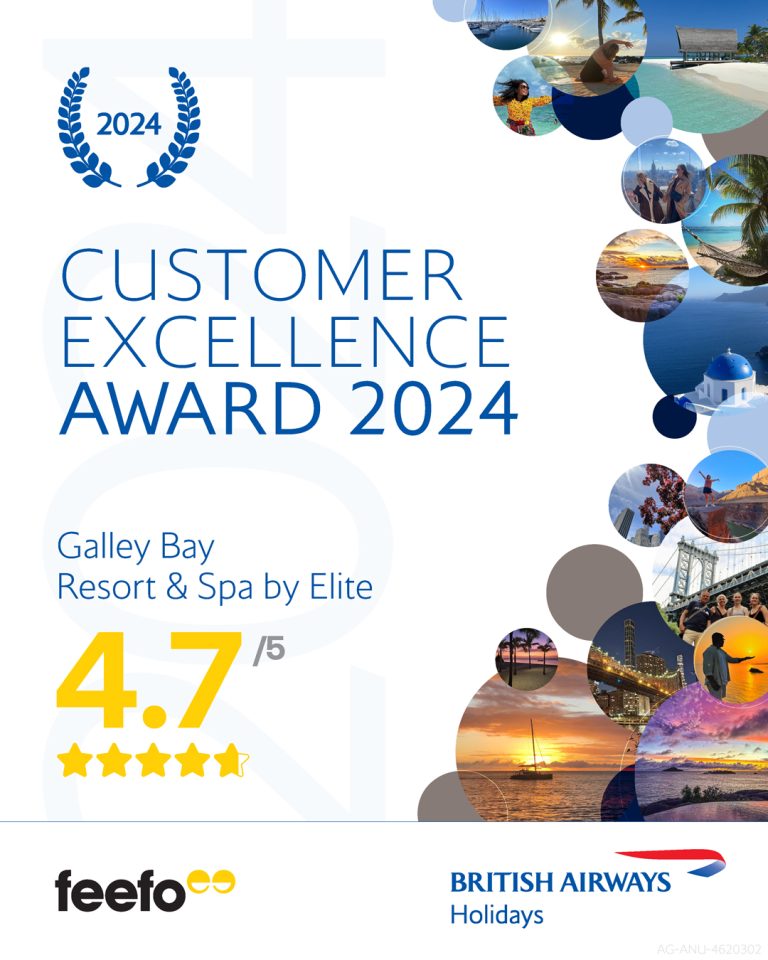Galley Bay Resort & Spa receives British Airways Holidays accolade in recognition of customer excellence