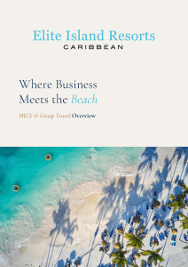 Where Business Meets the Beach MICE & Group EIR Travel Overview Cover